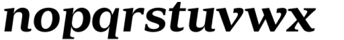 Zin Serif Extended Bold Italic Font LOWERCASE