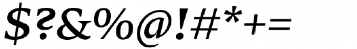 Zin Serif Extended Medium Italic Font OTHER CHARS