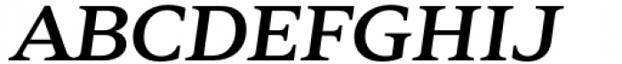 Zin Serif Extended Medium Italic Font UPPERCASE