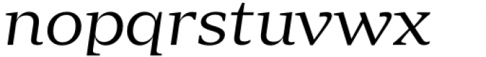 Zin Serif Extended Regular Italic Font LOWERCASE