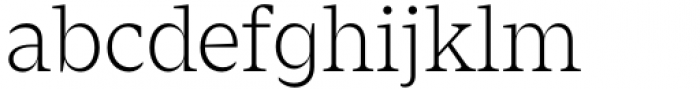 Zin Serif Light Font LOWERCASE