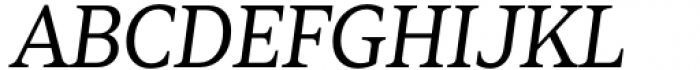 Zin Serif Regular Italic Font UPPERCASE