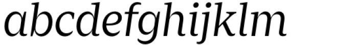 Zin Serif Regular Italic Font LOWERCASE