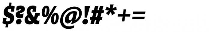 Zin Slab Condensed Black Italic Font OTHER CHARS