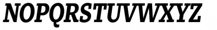 Zin Slab Condensed Bold Italic Font UPPERCASE