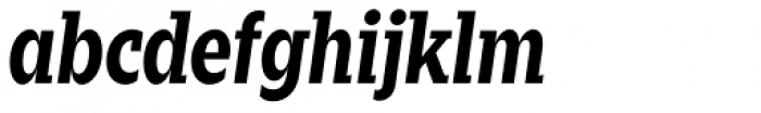 Zin Slab Condensed Bold Italic Font LOWERCASE