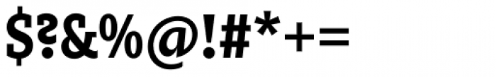 Zin Slab Condensed Bold Font OTHER CHARS