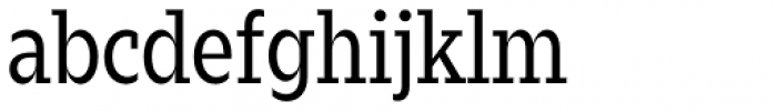 Zin Slab Condensed Regular Font LOWERCASE