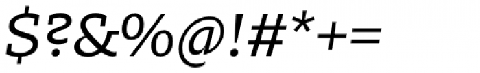 Zin Slab Extended Regular Italic Font OTHER CHARS