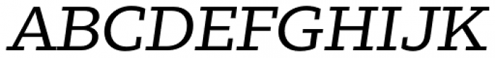 Zin Slab Extended Regular Italic Font UPPERCASE