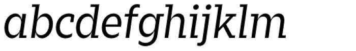 Zin Slab Regular Italic Font LOWERCASE