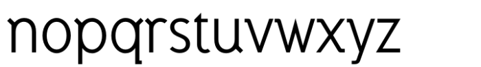 Zinc Regular Font LOWERCASE