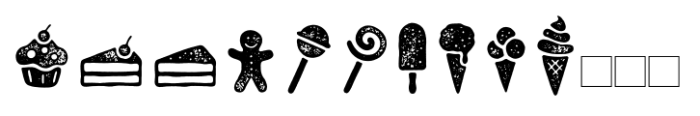 Zing Rust Zing Goodies Bakery Icons Grunge Font LOWERCASE