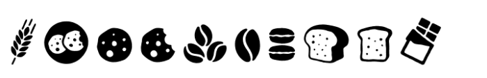 Zing Rust Zing Goodies Bakery Icons Font OTHER CHARS