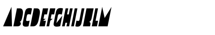 Zingende Deco Oblique Font UPPERCASE