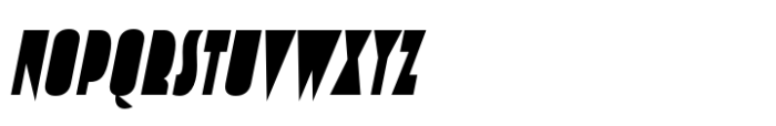 Zingende Deco Oblique Font UPPERCASE