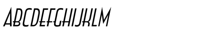 Zingende Light Oblique Font UPPERCASE