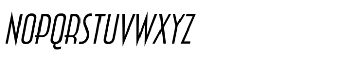 Zingende Light Oblique Font LOWERCASE