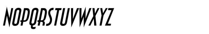 Zingende Oblique Font UPPERCASE
