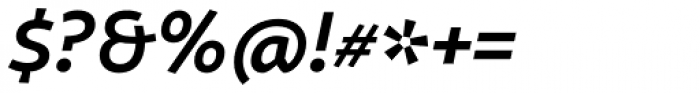 ZionTrain Cyrillic DemiBold Italic Font OTHER CHARS