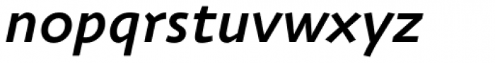 ZionTrain Cyrillic DemiBold Italic Font LOWERCASE