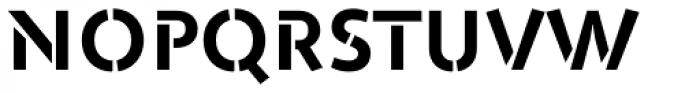 ZionTrain Pro Stencil Bold Font UPPERCASE