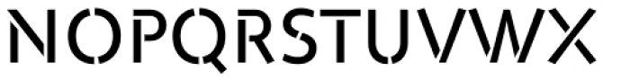 ZionTrain Pro Stencil Regular Font UPPERCASE