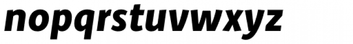 Zipolite ExtraBold Italic Font LOWERCASE