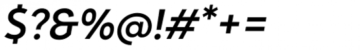 Zirkel Semibold Italic Font OTHER CHARS
