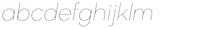 Zirkel Thin Italic Font LOWERCASE