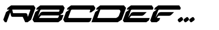 Zirox Cyberpunk Italic Font UPPERCASE