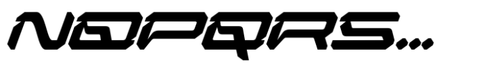 Zirox Cyberpunk Italic Font UPPERCASE