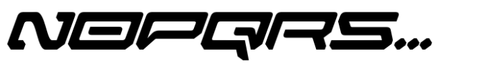 Zirox Cyberpunk Italic Font LOWERCASE
