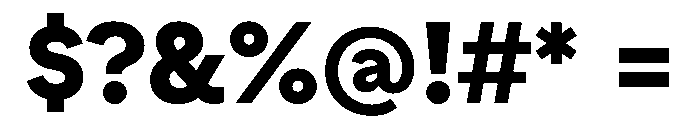 Zimula Black Instance Font OTHER CHARS