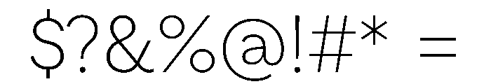 Zimula ExtraLight Instance Font OTHER CHARS