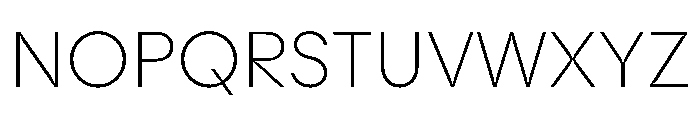 Zimula ExtraLightInkTrap Instance Font UPPERCASE