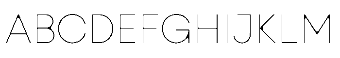 Zimula ThinInkSpot Instance Font UPPERCASE