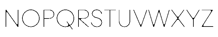 Zimula ThinInkSpot Instance Font UPPERCASE