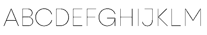 Zimula ThinInkTrap Instance Font UPPERCASE