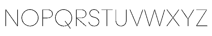 Zimula ThinInkTrap Instance Font UPPERCASE