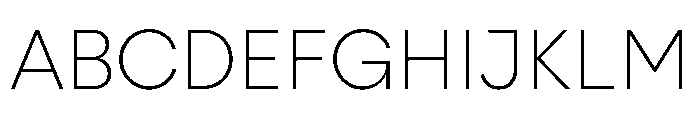 ZimulaStandard ExtraLight Font UPPERCASE
