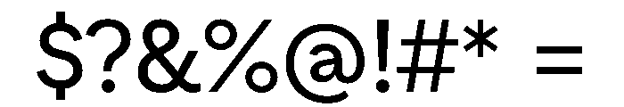 ZimulaStandard Medium Font OTHER CHARS