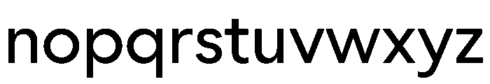 ZimulaStandard Medium Font LOWERCASE