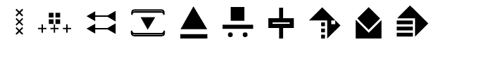 Znak Symbols 1 Font OTHER CHARS