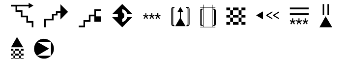 Znak Symbols 1 Font LOWERCASE