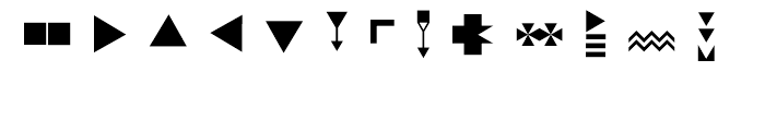 Znak Symbols 2 Font UPPERCASE
