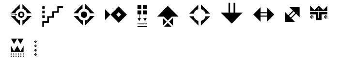 Znak Symbols 2 Font LOWERCASE