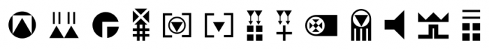 Znak Symbols 1 Regular Font LOWERCASE