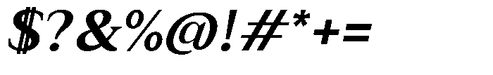 Zn Relyne Bold Oblique Font OTHER CHARS