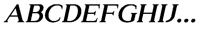 Zn Relyne Bold Oblique Font UPPERCASE